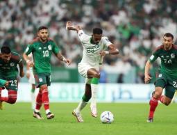 من مباراة السعودية والمكسيك