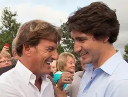 رئيس الوزراء الكندي جاستن ترودو بمعية ستيفن برونفام المعروف بعدائه للفلسطينيين