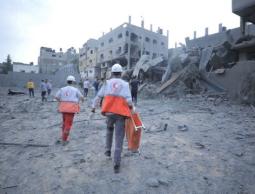 الهلال الأحمر: ارتفاع شهداء طواقمنا إلى 19 منذ 7 أكتوبر