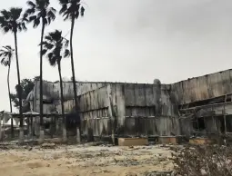 صورة لمعبر رفح بعد تدمير جيش الاحتلال لمرافقه بالكامل