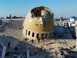 مسجد مدمر - غزة