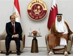 قطر ومصر تؤكدان مركزية القضية الفلسطينية ودعمهما لإعادة إعمار غزة