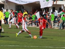 جانب من مباراة كأس فلسطين الموسم الماضي