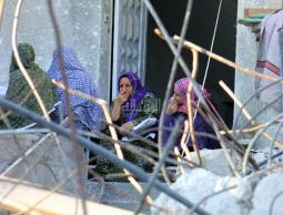 جانب من الدمار في حي السلام 