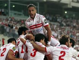 فرحة لاعبي الزمالك بالفوز
