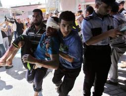 خلال اسعاف مصاب في غزة (الأرشيف)