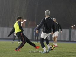 جانب من تدريبات الأولمبي