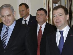 خلال زيارة سابقة لرئيس الوزراء الروسي ديمتري ميدفيدف إلى إسرائيل