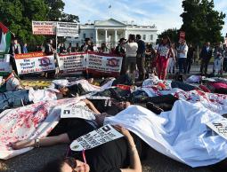 جانب من الاعتصام