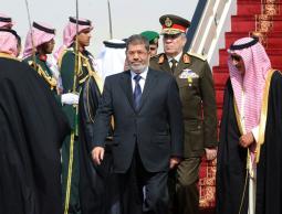 الرئيس المصري محمد مرسي خلال مشاركته