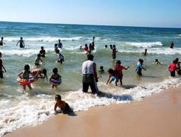 شاطئ بحر غزة (أرشيف)