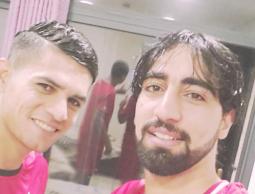 من اليمين: صالح, والحبيبي