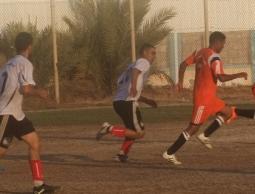 جانب من مباراة اتحاد دير البلح وجمعية الصلاح