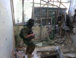 جانب من الإشتباكات التي وقعت بين القسام وجنود الإحتلال