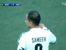 فرحة سميح يوسف بهدف الفوز للنيص