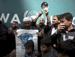 مظاهرات سابقة ضد سياسات الاونروا (ارشيف)