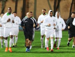 جانب من تدريبات المنتخب الوطني