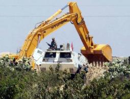 الجيش المصري يهدم أنفاق غزة(أرشيف)