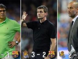 غوارديولا وفيلانوفا ومارتينو خسروا في ملعب سوسييداد