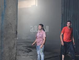 حريق بمصنع للقطن بغزة