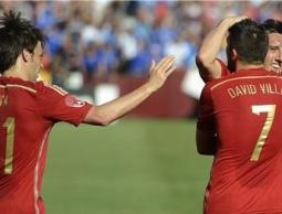 الاحتفال بهدف فيا الثاني