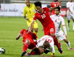 جانب من مباراة الإمارات والبحرين