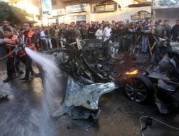 قصف اسرائيلي على سيارة في غزة (أرشيف)