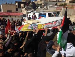 تشييع جثمان الشهيد احمد النجار