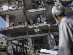 احد المنازل المدمرة خلال العدوان على غزة 