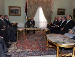 احد اجتماعات المصالحة الفلسطينية بالقاهرة (أرشيف)