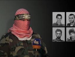 أبو عبيدة أثناء التصريح