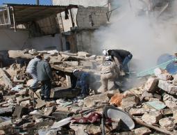 قصف الطيران الروسي لحلب