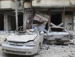 جانب من الدمار في سوريا بسبب الحرب