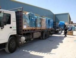 لحظة دخول الأدوية إلى قطاع غزة