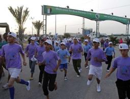 ماراثون رياضي تضامنا مع الأسرى المضربين