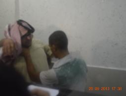 تمثيل مسرح جريمة قاتل والده بخانيونس&lrm;