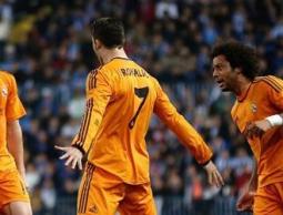 احتفال رونالدو بهدف المباراة الوحيد