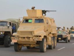 الجيش المصري يواصل قصفه مواقع العناصر المسلحة بسيناء