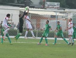 جانب من مباراة الجمعية الإسلامية وغزة الرياضي