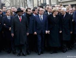 مشاركة زعماء العالم بتظاهرة في باريس