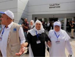 لحظة مغادرة الحجاج 