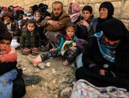 نزوح آلاف المدنيين من الجانب الغربي للموصل  