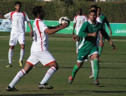 جانب من مباراة الشجاعية وغزة الرياضي