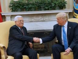 خلال لقاء عباس وترامب