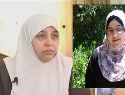 الطالبة بشرى البرغوثي وأمها 