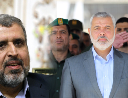  الأمين العام لحركة الجهاد الإسلامي رمضان عبد الله شلح و نائب رئيس المكتب السياسي لحركة حماس إسماعيل هنية