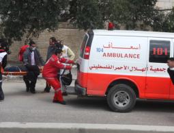 خلال اسعاف مصاب بغزة (الأرشيف)