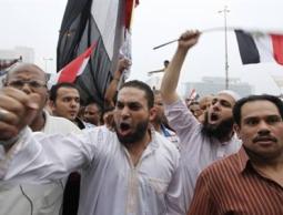 متظاهرون مؤيدون لمرسي