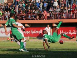 جانب من مباراة سابقة بين غزة الرياضي وخدمات رفح
