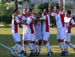 فرحة لاعبي بيت لاهيا بالفوز